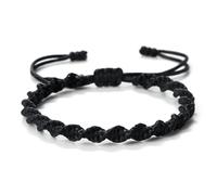 QRH Twisted Woven String Rope Bracelet for Women Men Tibetan Buddhist Sprial Braided Rope Bracelets Kabbalah Amulet Protection String Waterproof Summer Surfer Bracelets Anklets, Adjustable Size, Nylon