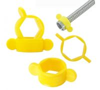 Qrity 1/2" Plastic Spanner, Hexagon Wrench with Not Slip Grip, Pipe Repair Wrench for Stainless Steel Braided Hose Removal and Installation, 4PCS