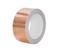Qrity 1 Pcs Copper Foil Tape with Conductive Adhesive, 45mm*20m Copper Slug Tape, for Crafts, Induction Cooker, Guitar, Electrical Repairs