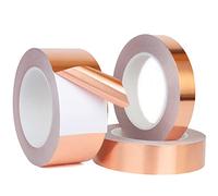 Qrity 1 Pcs Copper Foil Tape with Conductive Adhesive, 8mm*20m Copper Slug Tape, for Crafts, Induction Cooker, Guitar, Electrical Repairs