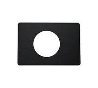 Qrity 1 PCS Door Lock Repair Plate, Stainless Steel Door Knobs Fixing Plates, Door Knob Reinforcement Plate for Fix Door Locks Prevent Wobbly, Black