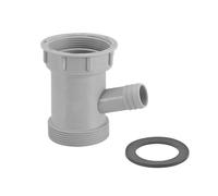 Qrity 1 Pcs Drain Pipe Hose Connector Wye, Kitchen Sink Drain Pipe Adapter, Y-Shaped Male & Female Threaded Sink Drain Connector, for Drain Plumbing