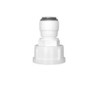 Qrity 1 PCS Straight Connector for Water Pipe, 3/8" Quick Connect Straight to 3/4" Female Thread Straight Quick Connect, Double Seal