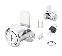 Qrity 1 Piece Cabinet Locks Letterbox Lock, with Different Keys, Single Door Security Furniture Locks for Shoe Cupboards, Cylinder Diameter:19MM