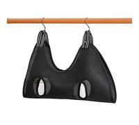 Qrity 1 Piece Cat Grooming Bag, Pet Nail Trimming Harness, Pet Grooming Sling Helper with 2 Hooks, Breathable Grooming Harness Hanging for Dog & Cat Trim Nails and Bath Grooming, Black, M