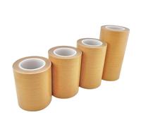 Qrity 1 Roll High Temp Tape 100mm x 10m, PTFE Tape, High Temperature Adhesive, for Vacuum & Impulse Sealers, Heat Resistant Up to 300℃