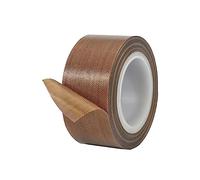 Qrity 1 Roll High Temp Tape 45mm x 10m, PTFE Tape, High Temperature Adhesive, for Vacuum & Impulse Sealers, Heat Resistant Up to 300℃