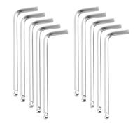 Qrity 10 Pcs Ball End Hex Key Wrench, 2.5mm L Shape Allen Wrenches, Long Arm Allen Key Repairing Tool for Home Use and DIY