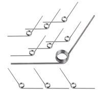Qrity 10PCS 304 Stainless Steel Small Torsion Spring, Straight Torsion Spring, 0.7mm Wire Diameter Mechanical Torsion Springs, 5mm OD, 3 laps, 120° Deflection