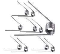 Qrity 10PCS 304 Stainless Steel Small Torsion Spring, Straight Torsion Spring, 0.7mm Wire Diameter Mechanical Torsion Springs, 4mm OD, 9 laps, 60° Deflection