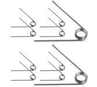 Qrity 10PCS 304 Stainless Steel Small Torsion Spring, Straight Torsion Spring, 0.7mm Wire Diameter Mechanical Torsion Springs, 4mm OD, 3 laps, 60° Deflection