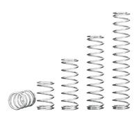 Qrity 10Pcs Coil Extended Compressed Spring, Compressed Springs, Stainless Steel Springs, Wire Diameter 0.7mm, 5mm OD, 25mm Free Length