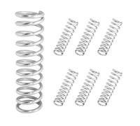 Qrity 10Pcs Small Compression Spring, Wire Diameter 1mm, 9mm OD, 60mm Free Length, Stainless Steel Pen Pressure Spring, for Home Machinery Industrial