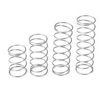 Qrity 10Pcs Stainless Steel Compressed Springs, Wire Diameter 1.2mm, 10mm OD, 30mm Free Length, Coil Compression Spring for Shop and Home Repairs