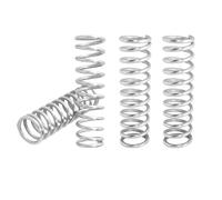 Qrity 10Pcs Stainless Steel Compressed Springs, Wire Diameter 1.2mm, 8mm OD, 35mm Free Length, Coil Compression Spring for Shop and Home Repairs