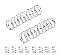 Qrity 10Pcs Stainless Steel Small Compression Spring, Wire Diameter 0.7mm, 11mm OD, 40mm Free Length, Pen Pressure Spring, for Home Repairs, DIY Projects
