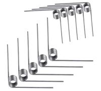 Qrity 10pcs Stainless Steel Straight Torsion Spring, 0.5mm Wire Diameter, 5mm OD, 120° Deflection, V-Shape Spring for Furniture and Fruit Scissors