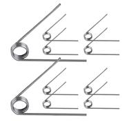 Qrity 10pcs Stainless Steel Torsion Spring, Straight Torsion Spring, 0.5mm Wire Diameter, 4.5mm OD, 3 laps, 60° Deflection, V-Shape Spring for Furniture