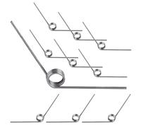 Qrity 10pcs Stainless Steel Torsion Spring, Straight Torsion Spring, 0.5mm Wire Diameter, 4.5mm OD, 3 laps, 120° Deflection, V-Shape Spring for Furniture