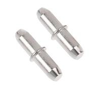 Qrity 12 PCS Shelf Supports Pins, 5mm Stud Bookcase Pegs, Wood Shelf Holders, Bracket Nail for Cabinet Bookcase Glass Shelves Supports