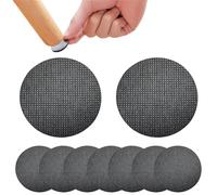 Qrity 12 Pieces Self Adhesive Chair Pads Furniture Pads, Non Slip Silicone Pads for Furniture Feet, Round Adhesive Pads, For Floor Protection, 60 mm