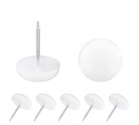 Qrity 16 PCS Nylon Furniture Feet, Furniture Pads Nails, Nylon Chair Leg Floor Protectors, 13mm Diameter Furniture Glide Nails for Furniture Feet