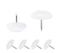 Qrity 16 PCS Nylon Furniture Feet, Furniture Pads Nails, Nylon Chair Leg Floor Protectors, 18mm Diameter Furniture Glide Nails for Furniture Feet