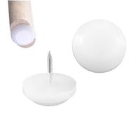 Qrity 16 PCS Nylon Furniture Feet, Furniture Pads Nails, Nylon Chair Leg Floor Protectors, 22mm Diameter Furniture Glide Nails for Furniture Feet