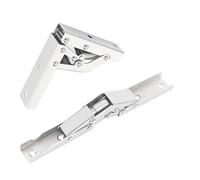 Qrity 2 PCS 90 Degree Folding Shelf Hinges, Cupboard Hinges, 90 Degree/180 Degree Cabinet Door Hinges, Hidden Door Shelf Holder Hinge with Fixing Screws