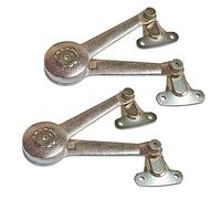 Qrity 2 PCS Adjustable Lift Up Stay Support Hinge - Bidirectional Operation Turn Up and Down Cabinet Door Lift Stay - Support Up to 20KG - Opening Angle 75°/90°/110°