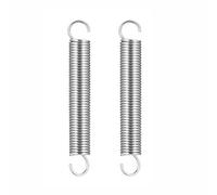 Qrity 2 PCS Extended Compressed Springs, Stainless Steel Replacement Springs, Dual Hook Tension Spring, Wire Diameter 0.05", OD 0.39", Free Length 1.97"