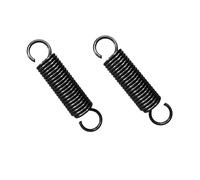 Qrity 2 PCS Extended Compressed Springs, Steel Replacement Springs, Dual Hook Tension Spring, Wire Diameter 0.08", OD 0.59", Free Length 3.54"