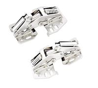 Qrity 2 PCS Lid Support Hinges, 90° Lid Stay Lift Up Buffer Hinge, Heavy Duty Flap Hinges, for Door Thickness 8~20mm