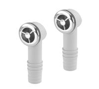 Qrity 2 Pieces Sink Overflow Head 36 x 36mm Round Interface, Wash Basin Overflow Head for Stainless Steel Sinks