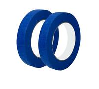 Qrity 2 Roll Masking Tape 10mm x 50m Adhesive Tape Professional Masking Tape for Painting, Decorating, DIY Office, Arts, Crafts, Blue