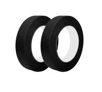 Qrity 2 Roll Masking Tape 10mm x 50m Painting Tape Adhesive Tape Professional Masking Tape for Painting, Decorating, DIY Office, Arts, Crafts, Black