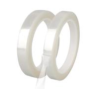 Qrity 2 Rolls Insulation Tape, 10mm x 66m Mylar High Temperature Tape Strong Adhesive Tape for Fixing Wires, Regional Division, DIY Use, Transparent