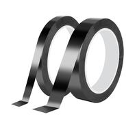 Qrity 2 Rolls Insulation Tape, 15mm x 66m Mylar High Temperature Tape Strong Adhesive Tape for Fixing Wires, Regional Division, DIY Use, Black