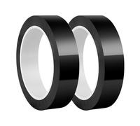 Qrity 2 Rolls Insulation Tape, 20mm x 66m Mylar High Temperature Tape Strong Adhesive Tape for Fixing Wires, Regional Division, DIY Use, Black