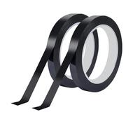 Qrity 2 Rolls Insulation Tape Mylar Tape, 10mm x 66m Duct Tape, Strong Adhesive Tape for Fixing Wires, Regional Division, DIY Use, Black