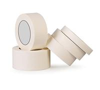 Qrity 2 Rolls Masking Tapes 10mm x 50m Painting Tape Adhesive Tape White Tape for Decorating, DIY Office, Arts, Crafts