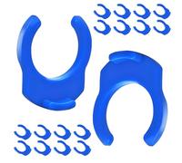 Qrity 20 PCS 3/8 Inch Locking Clips, Quick Connect Locking Clips, Blue Locking Clips for RO Reverse Osmosis Water Filter Fittings