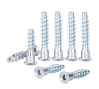 Qrity 20 PCS M7x40mm Hex Socket Wood Screws, Countersunk Head, Furniture Confirmat Screws, Fixing Bolts for Furniture Industry