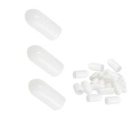 Qrity 20 PCS Rubber End Caps, Round End Cap Cover Screw Thread Protectors, Screw Thread Protectors Caps, for Screws Bolt, 3.2mm ID, White