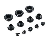 Qrity 20 PCS Rubber Grommet, Electrical Conductor Gasket Ring, Cone Rubber Grommets for Protecting Wires, Plugs and Cables, ID 7mm Mount Dia 9mm