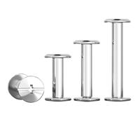 Qrity 20 Sets Rivet Binding Screws, M4 x 4 mm 304 Stainless Steel Binding Screws, Rivet Replacement Repair, for Furniture, Decorative Bags