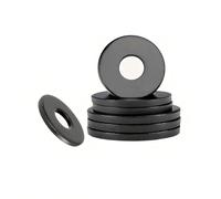 Qrity 20Pcs M5 Round Seal Washer Spacer, Carbon Steel Sealing Gasket Washers for Factory Repair, M5 x 10mm