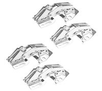 Qrity 4 PCS Cabinet Lid Support Hinge - Heavy Duty Flap Stay Lift Buffer for Cupboards, Bookcases, Caravans