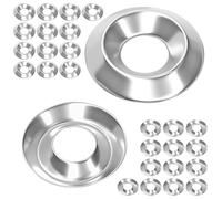 Qrity 40 Pcs 304 Stainless Steel Cup Washer, M8x20mmx5mm Countersunk Decorative Washers, Screw Head Gasket, for Screw Decoration