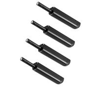 Qrity 4pcs Magnetic Push Latches, Push to Open Door Catches, Modern Stylish Magnetic Door Push for Cabinets Cupboard Wardrobe-Black